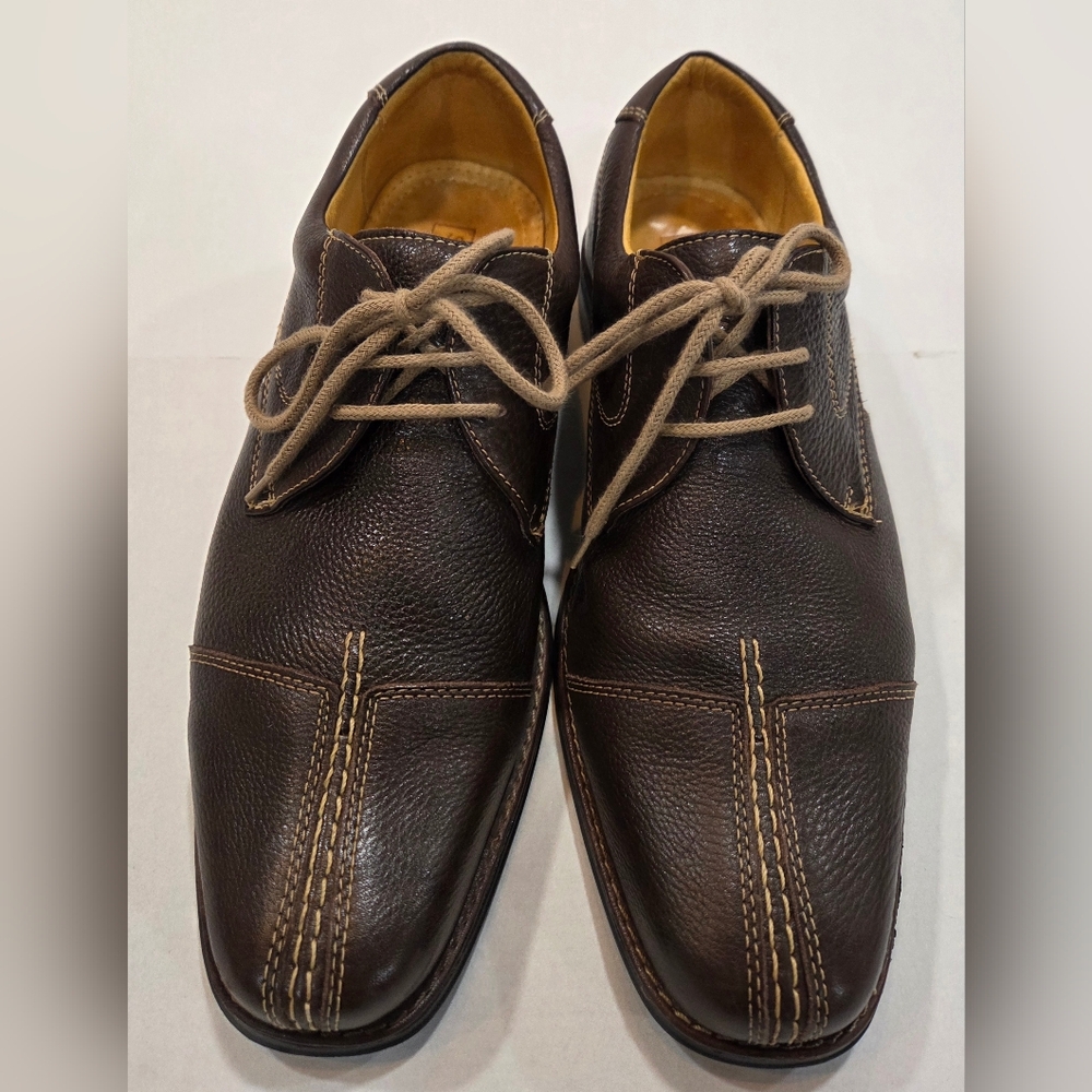 Sandro Moscoloni Rich Brown Leather Derbys